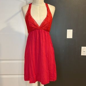 Red lace chemise Nightgown